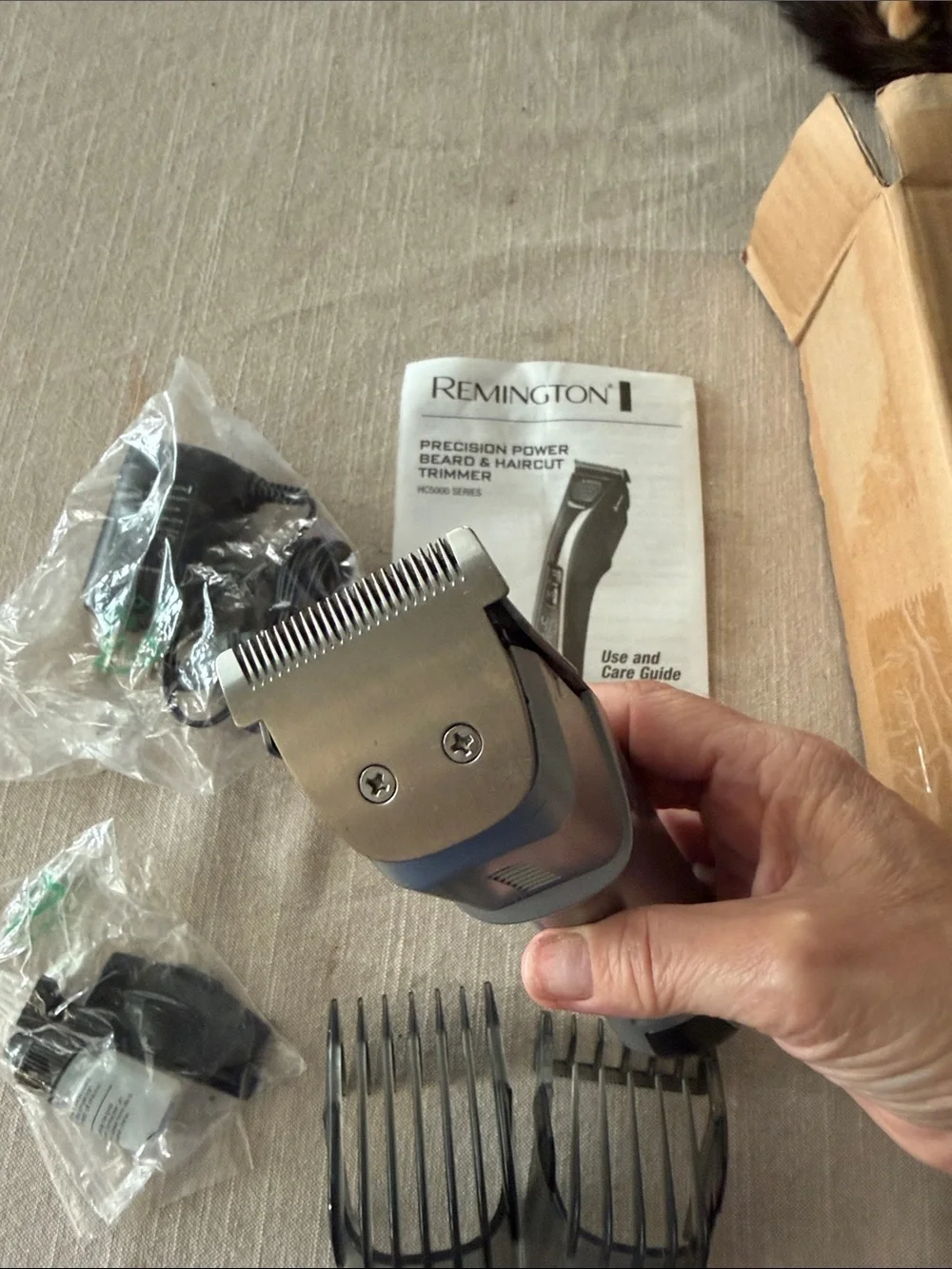 Remington Black and Silver Cordless Precision Beard & Hair Trimmer Kit